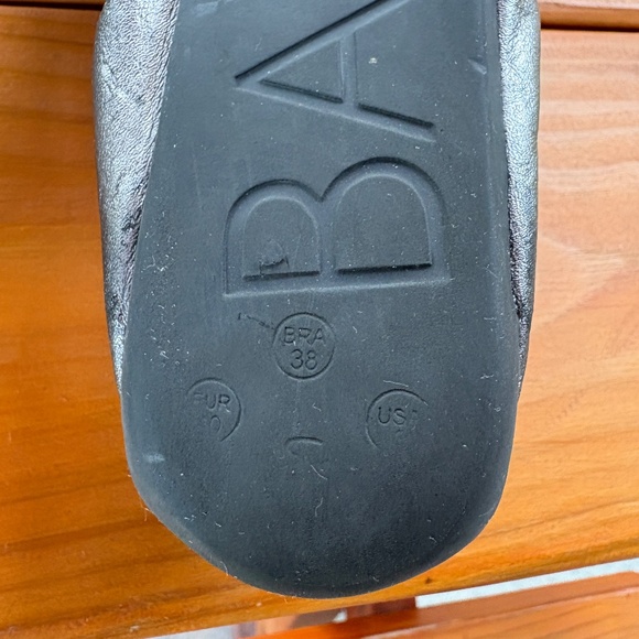 Ballasox by Corso Como Flats, Metallic Silver Pewter and Shiny Black Toe Size 9 - Picture 5 of 8